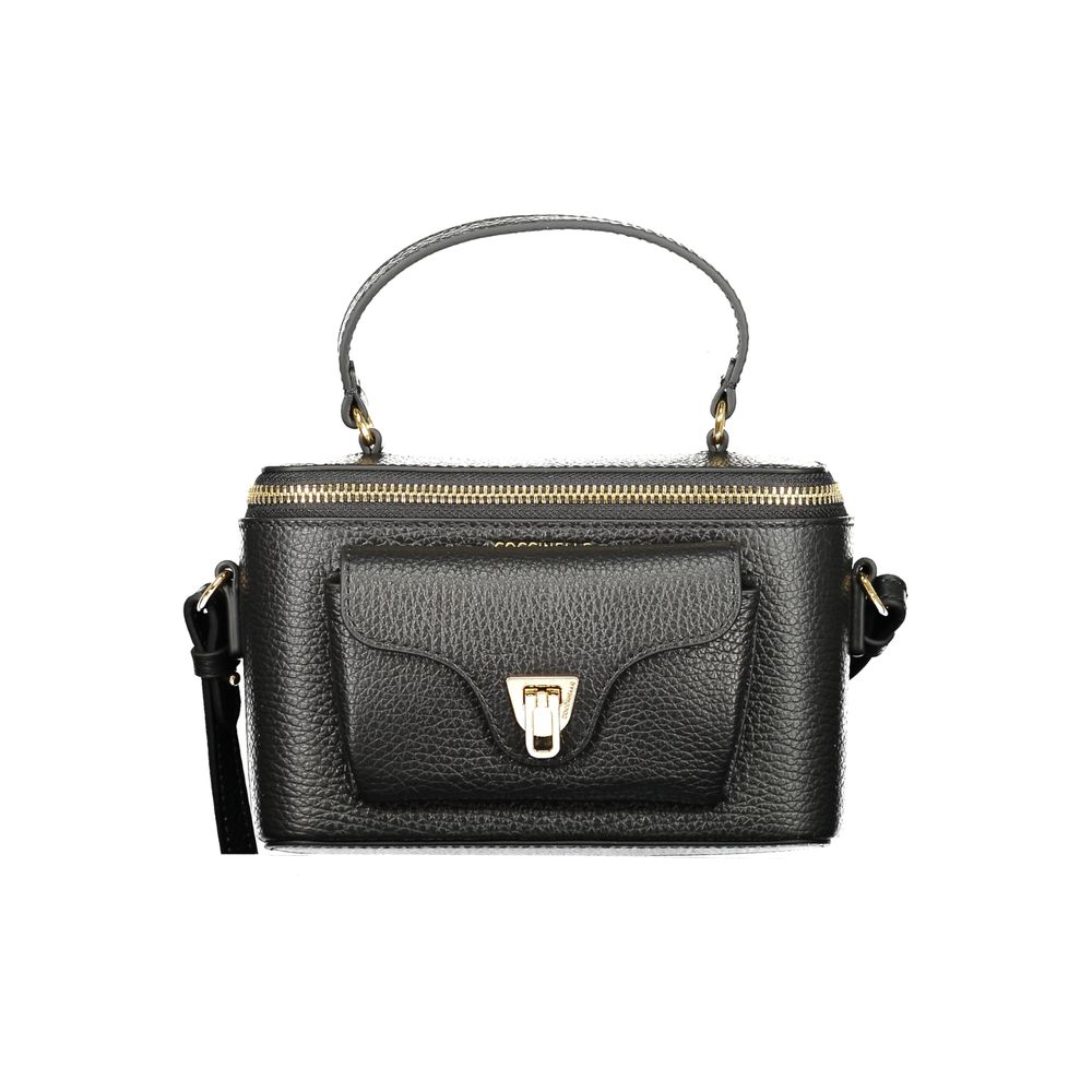 Black Leather Beat Generation Bag