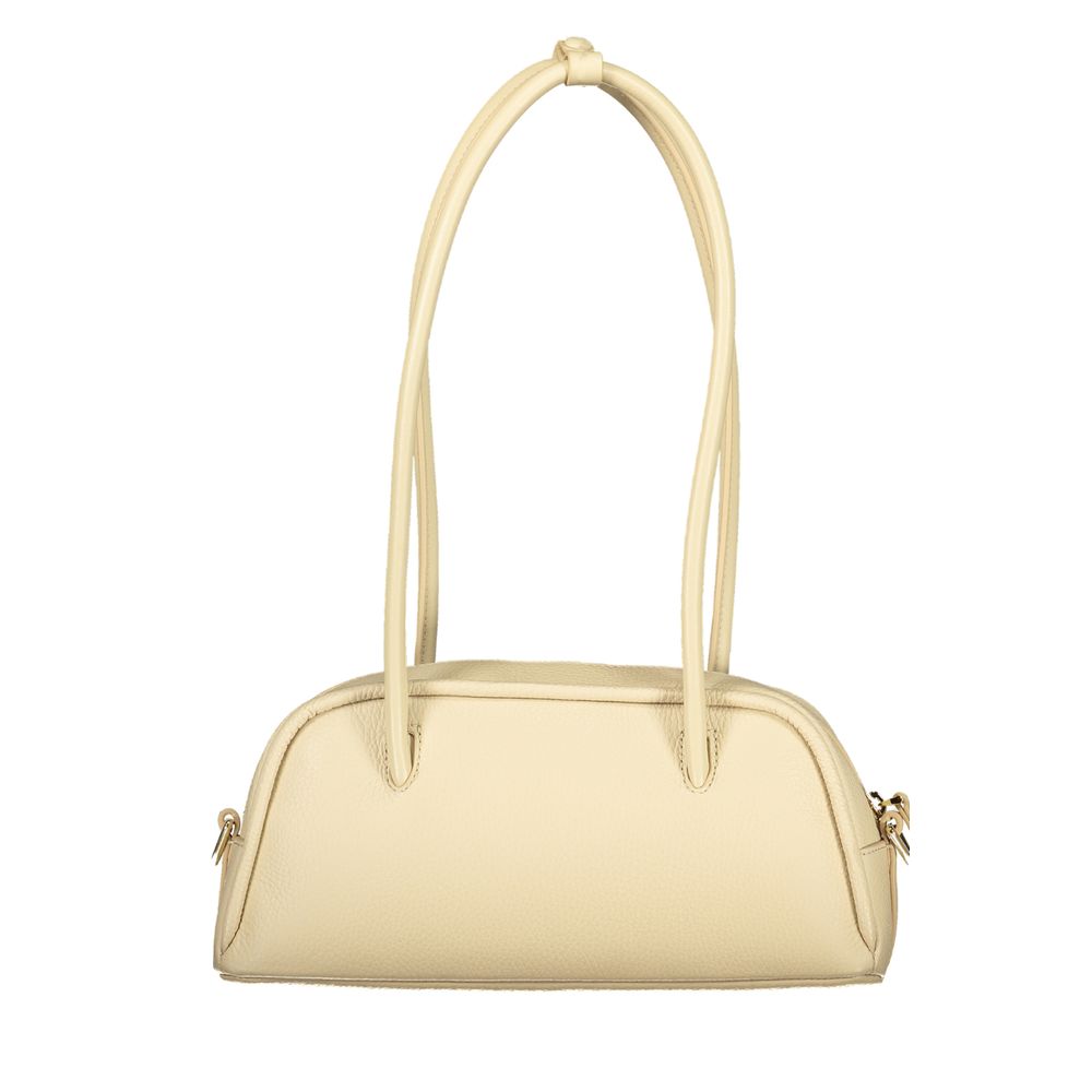 Beige Leather Lepaki Handbag