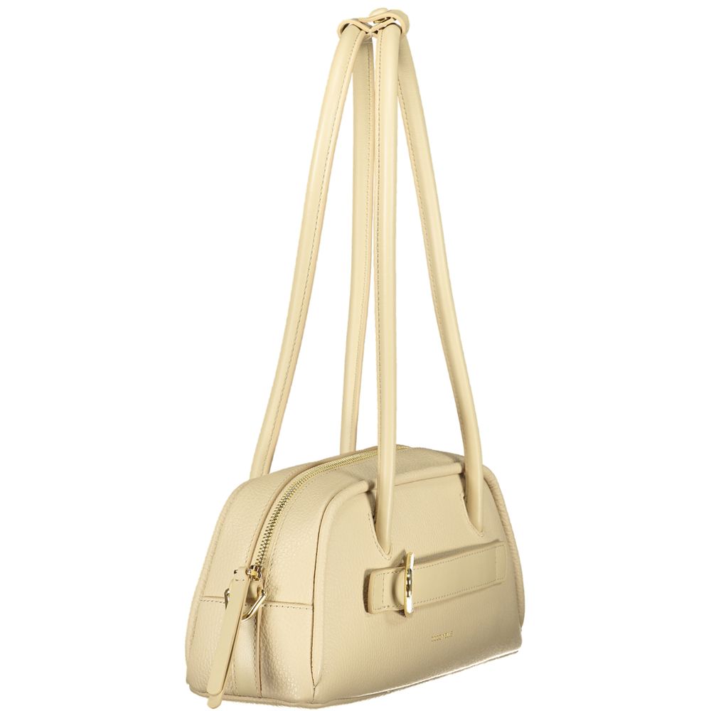 Beige Leather Lepaki Handbag