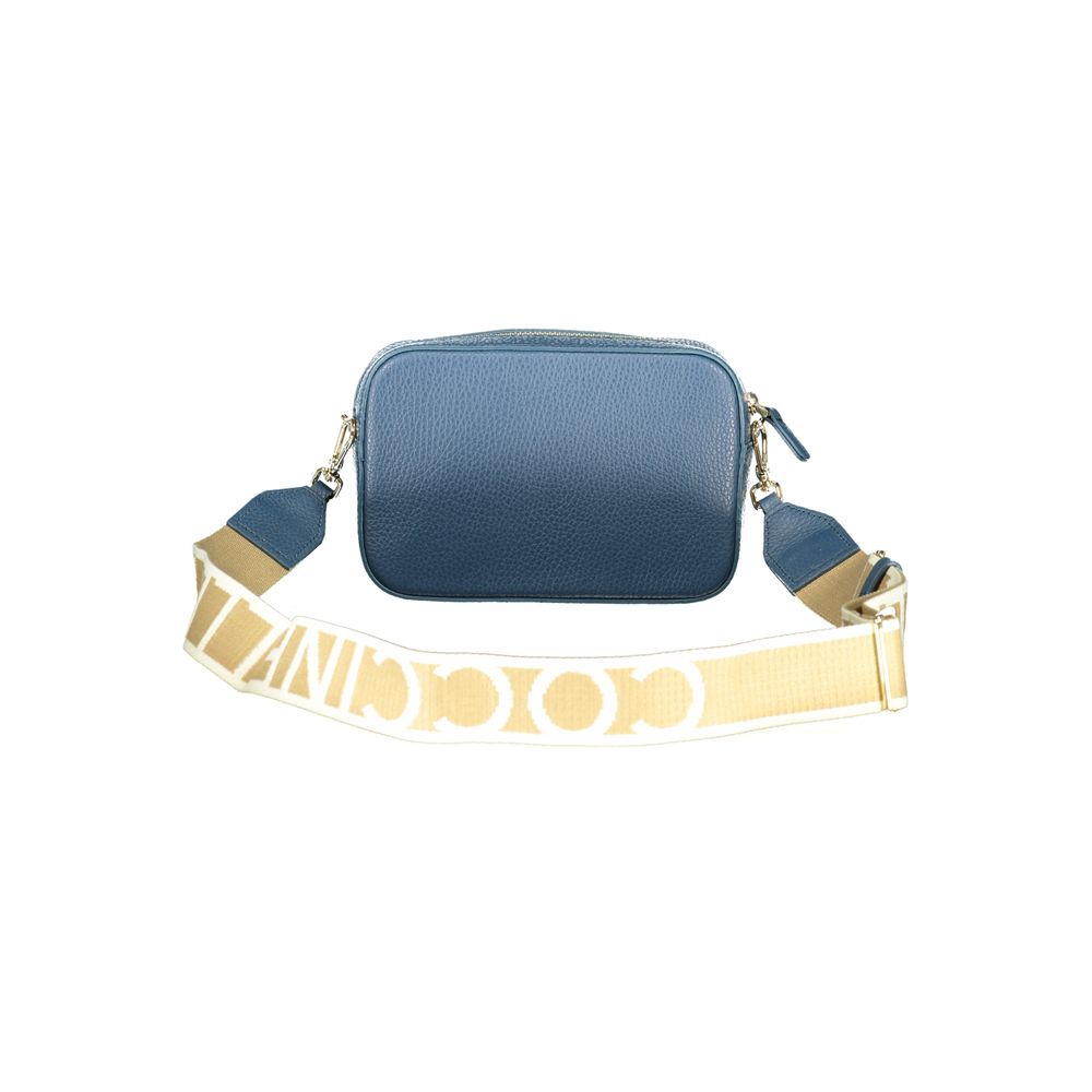 Blue Leather Tebe Bag