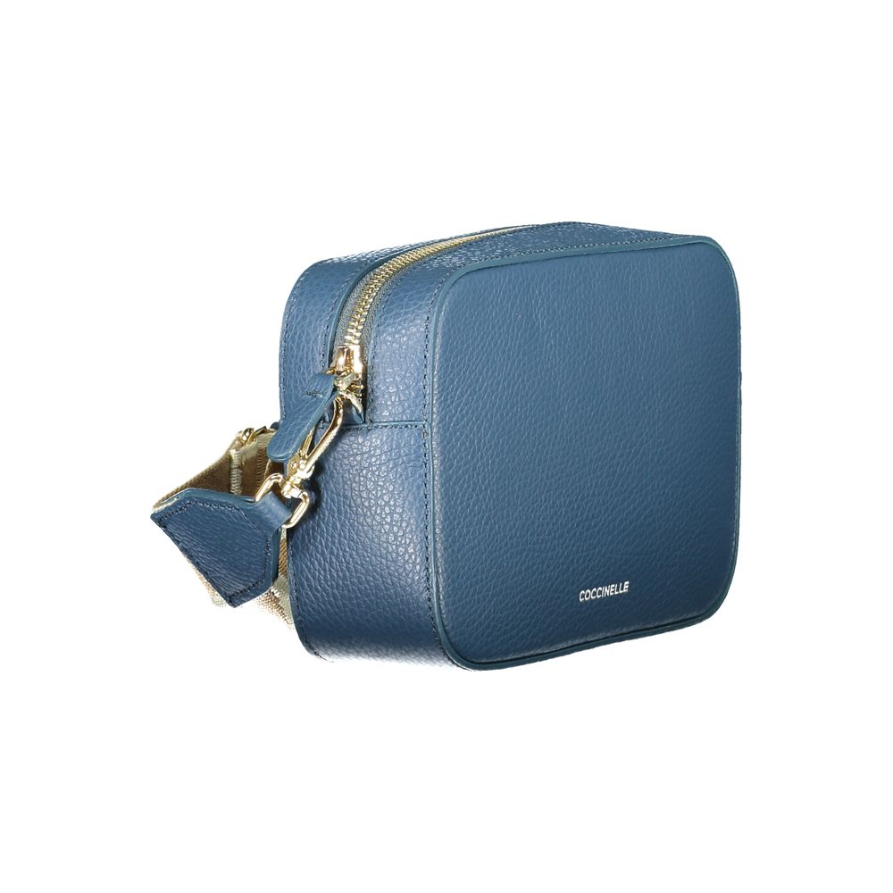 Blue Leather Tebe Bag