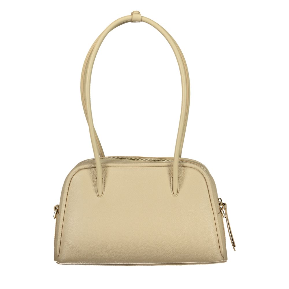 Beige Leather Lepaki Handbag