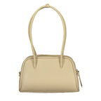 Beige Leather Lepaki Handbag