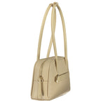 Beige Leather Lepaki Handbag