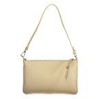Beige Leather C‑Easy Handbag