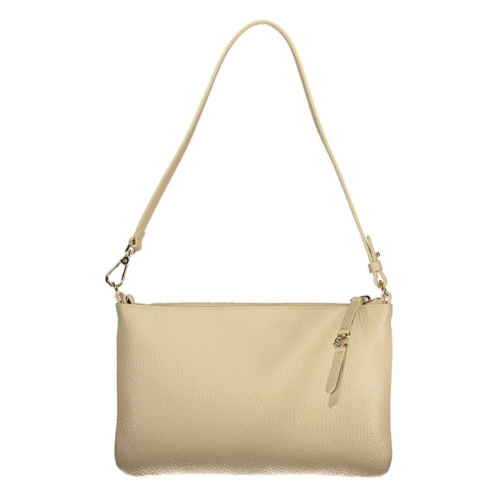 Beige Leather C‑Easy Handbag