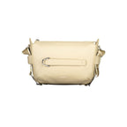 Beige Leather Ribbon Bag