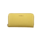 Metallic Soft Leather Zip Wallet in Verde