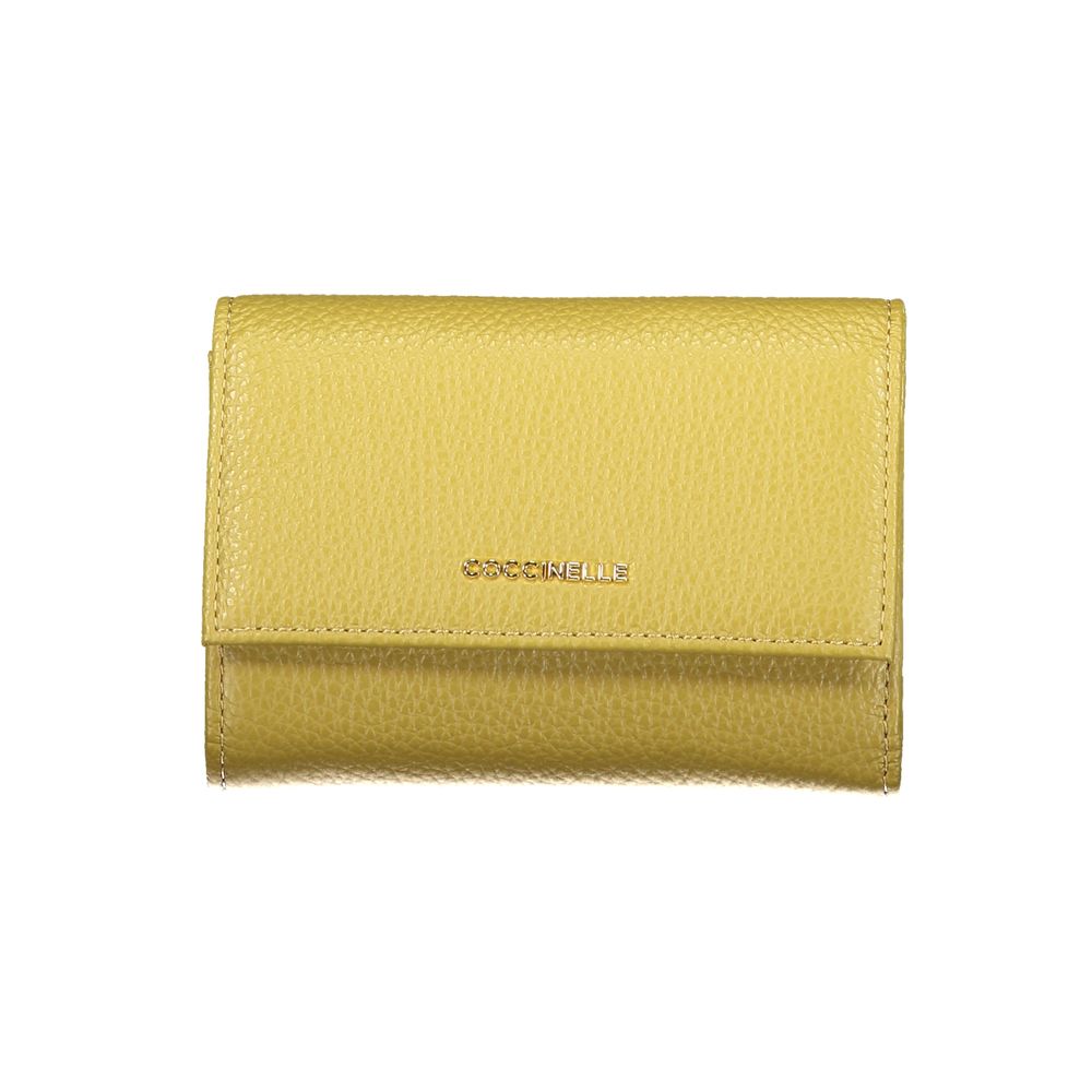 Metallic Soft Verde Leather Wallet