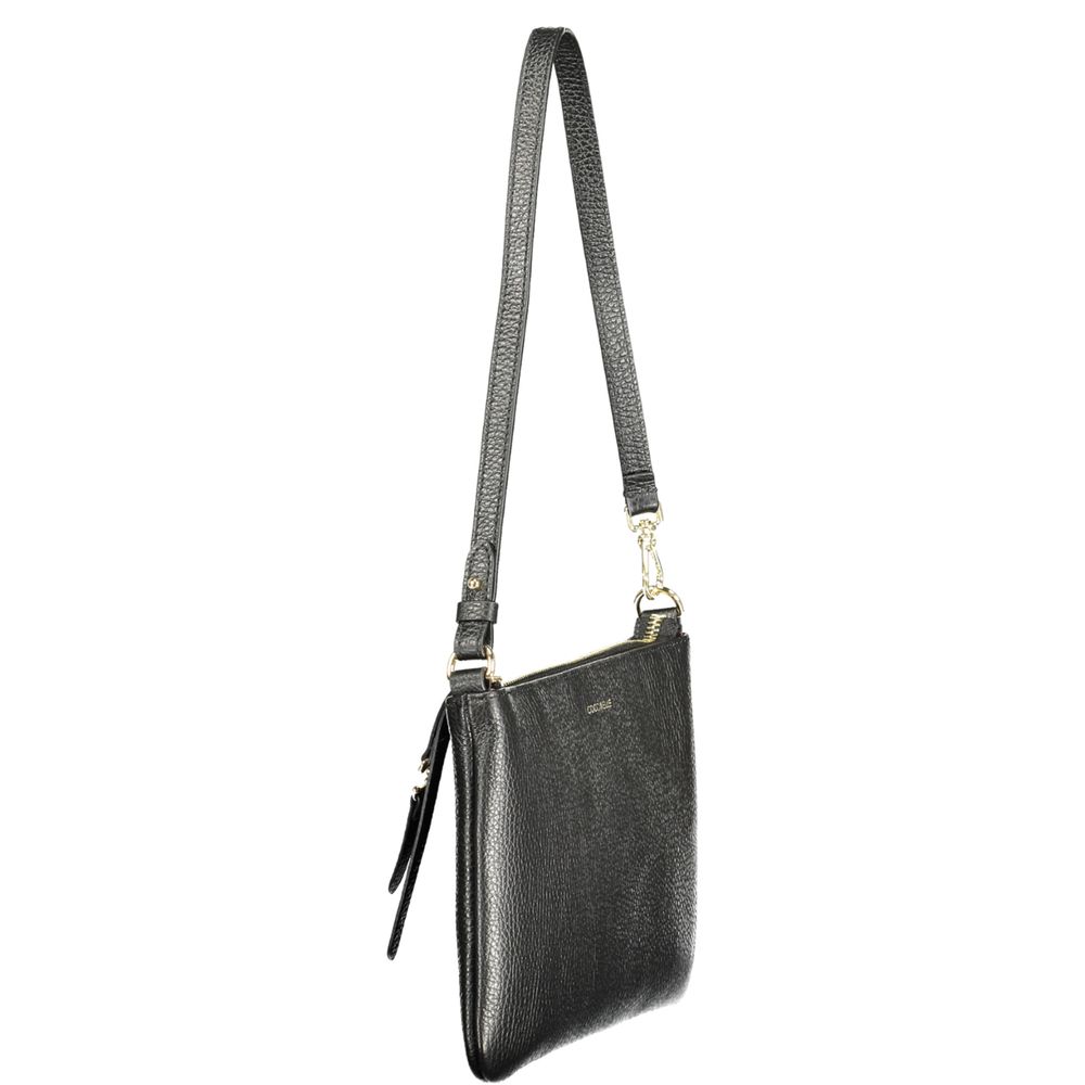 Black Leather C-Easy Handbag