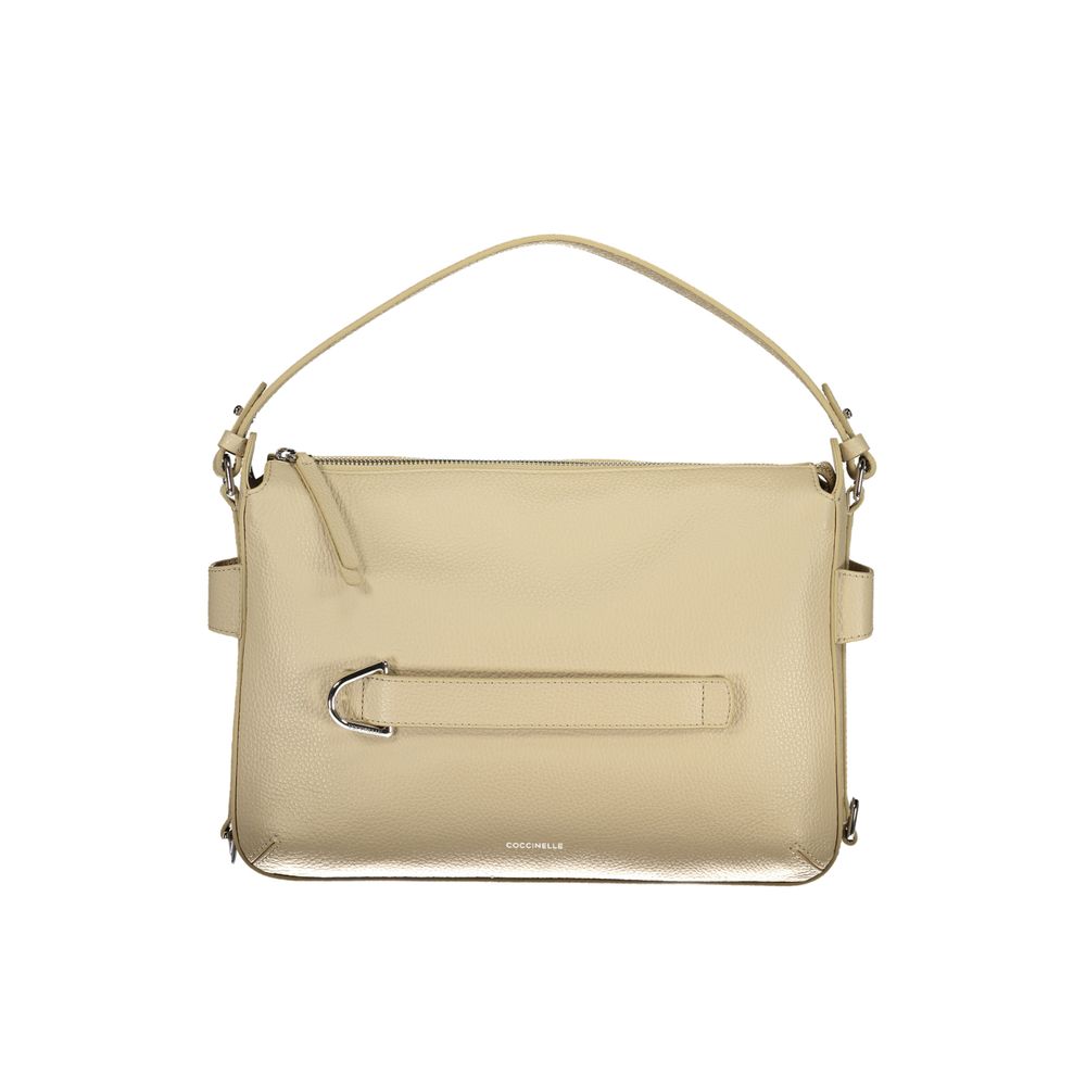 Beige Fine Pelle Gretel Ribbon Handbag