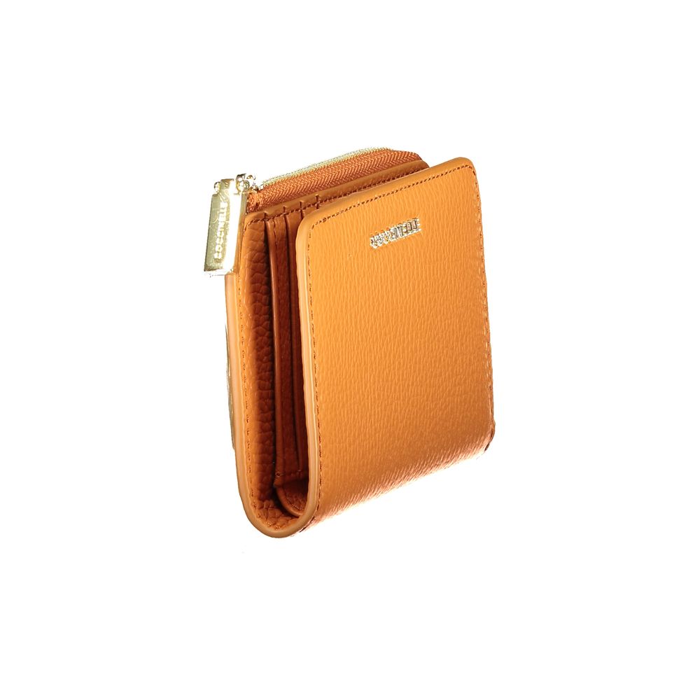 Orange Metallic Soft Leather Wallet