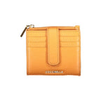 Metallic Soft Arancione Leather Wallet