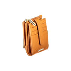 Metallic Soft Arancione Leather Wallet