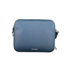 Blue Leather Tebe Shoulder Bag