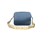Blue Leather Tebe Shoulder Bag