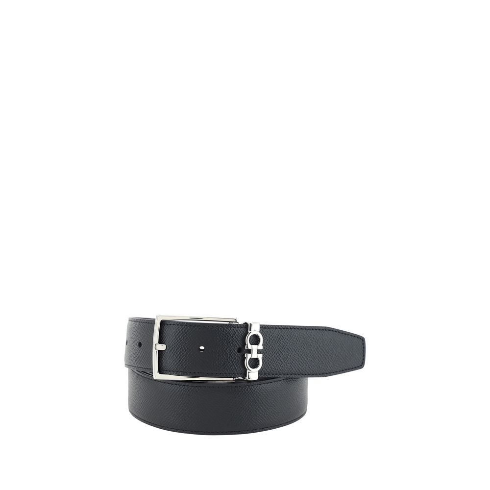 Reversible Grained Calf Leather Belt