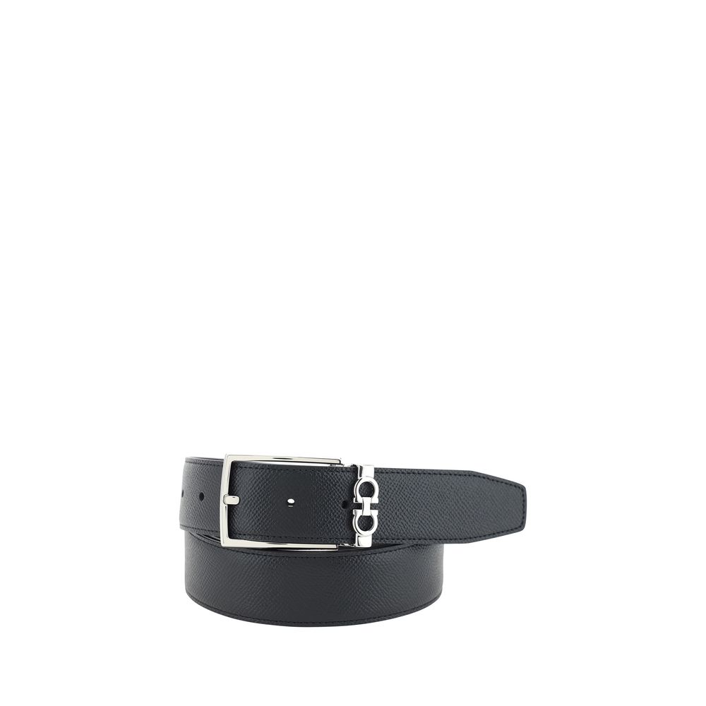 Reversible Grained Calf Leather Belt
