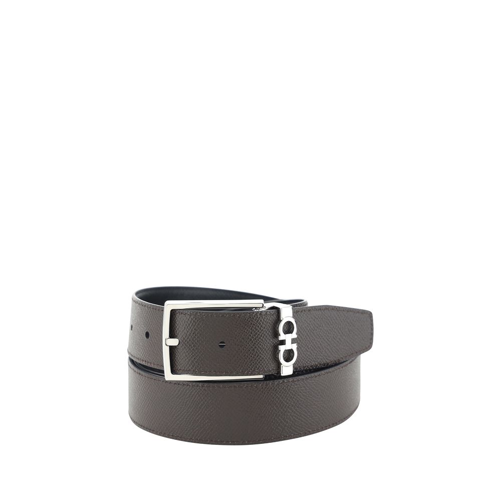 Reversible Grained Calf Leather Belt