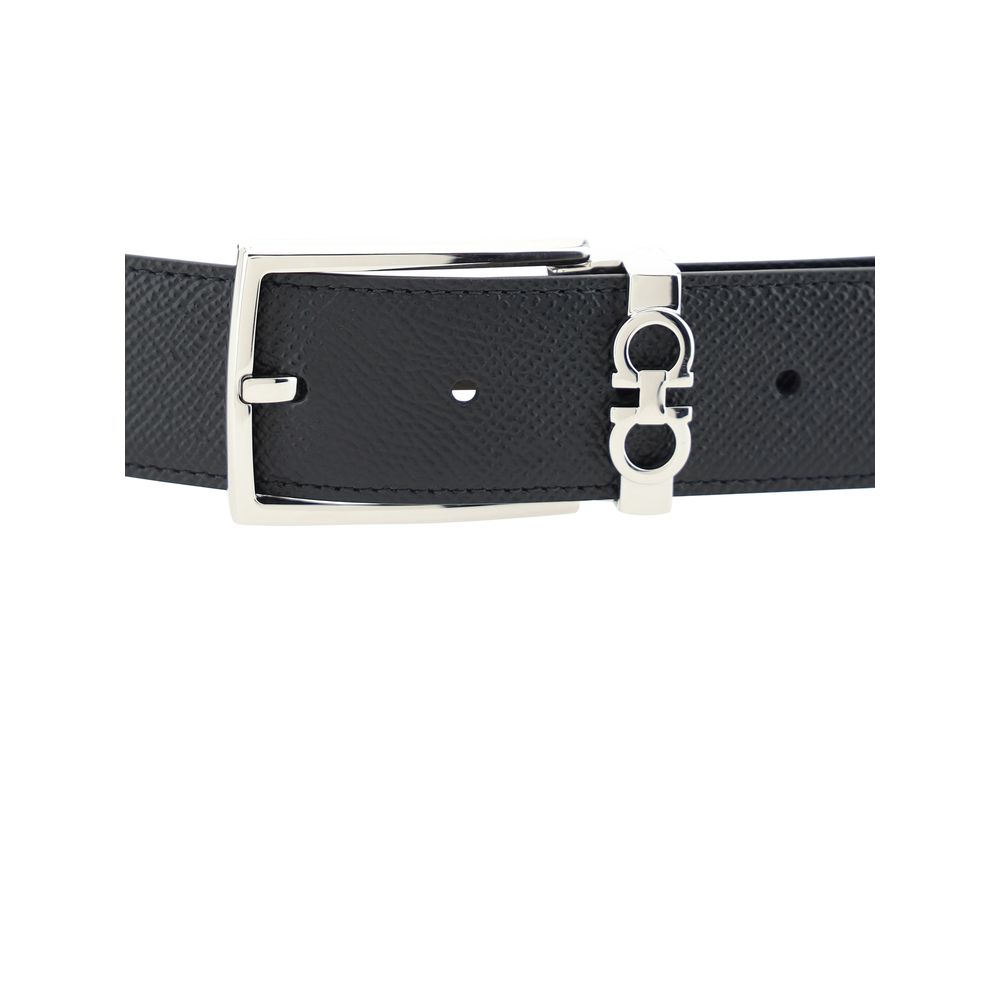 Reversible Grained Calf Leather Belt