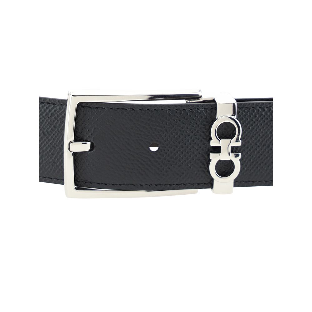 Reversible Grained Calf Leather Belt