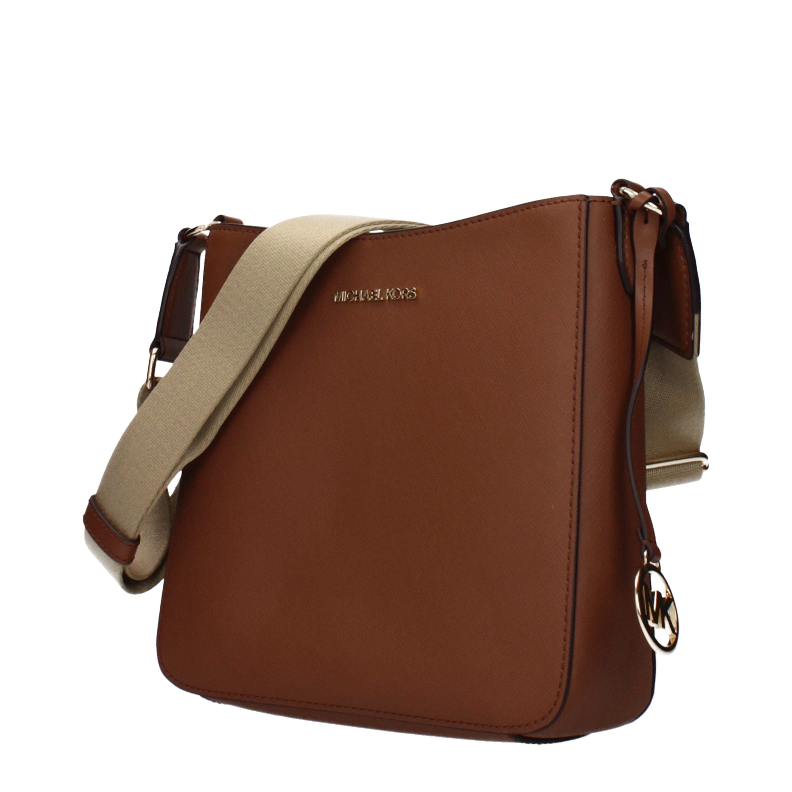 Jet Set Small Brown Leather Shoulder Bag