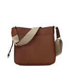 Jet Set Small Brown Leather Shoulder Bag