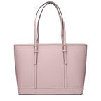 Powder Blush Leather Shoulder Bag