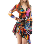 Multicolored Viscose Dress