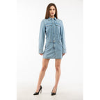 Multi‑Blue Cotton Dress
