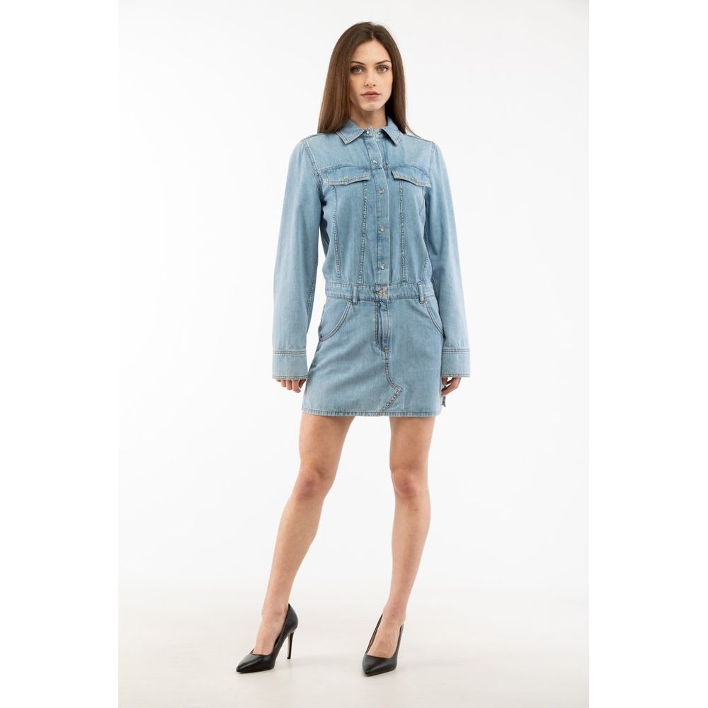 Multi‑Blue Cotton Dress