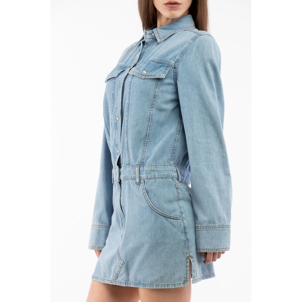 Multi‑Blue Cotton Dress
