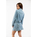 Multi‑Blue Cotton Dress