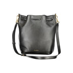 Black Leather Beat Generation Bucket Bag