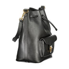 Black Leather Beat Generation Bucket Bag