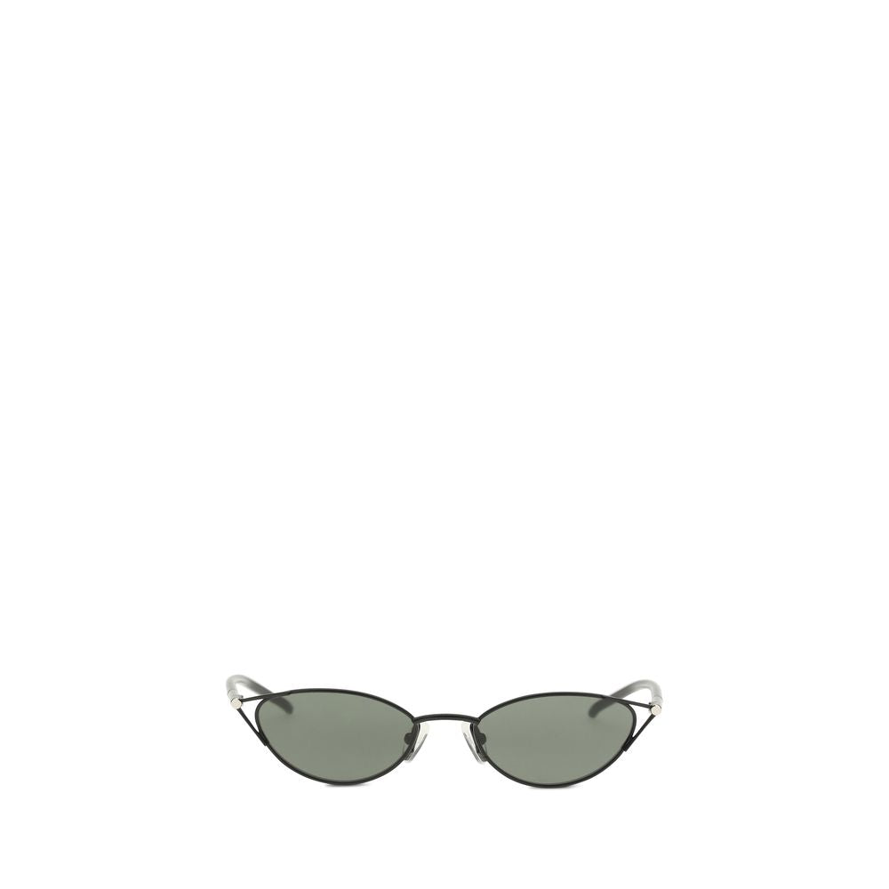Black Acetate Slim Cat-Eye Sunglasses