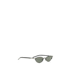 Black Acetate Slim Cat-Eye Sunglasses