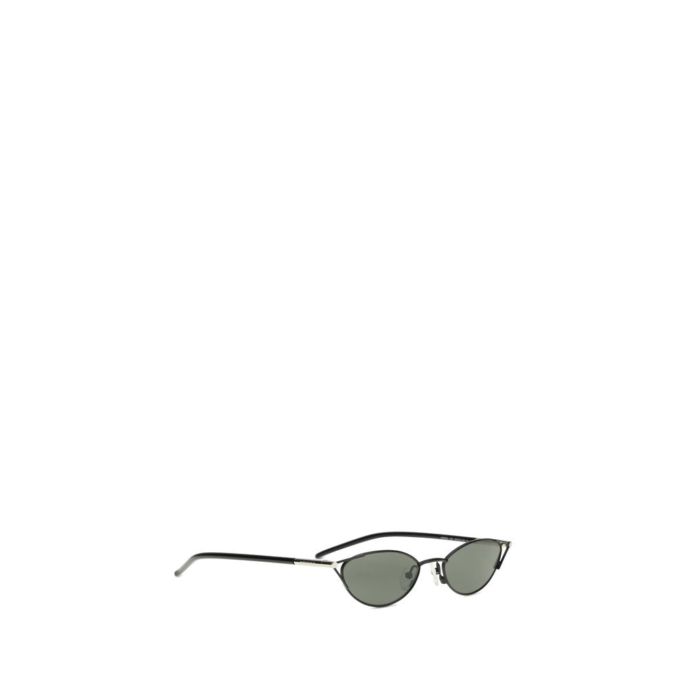 Black Acetate Slim Cat-Eye Sunglasses