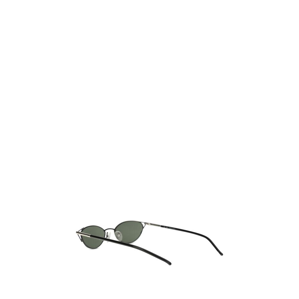 Black Acetate Slim Cat-Eye Sunglasses