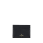 Compact Calfskin Rockstud Card Holder