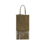 Calfskin Suede Shoulder Bag