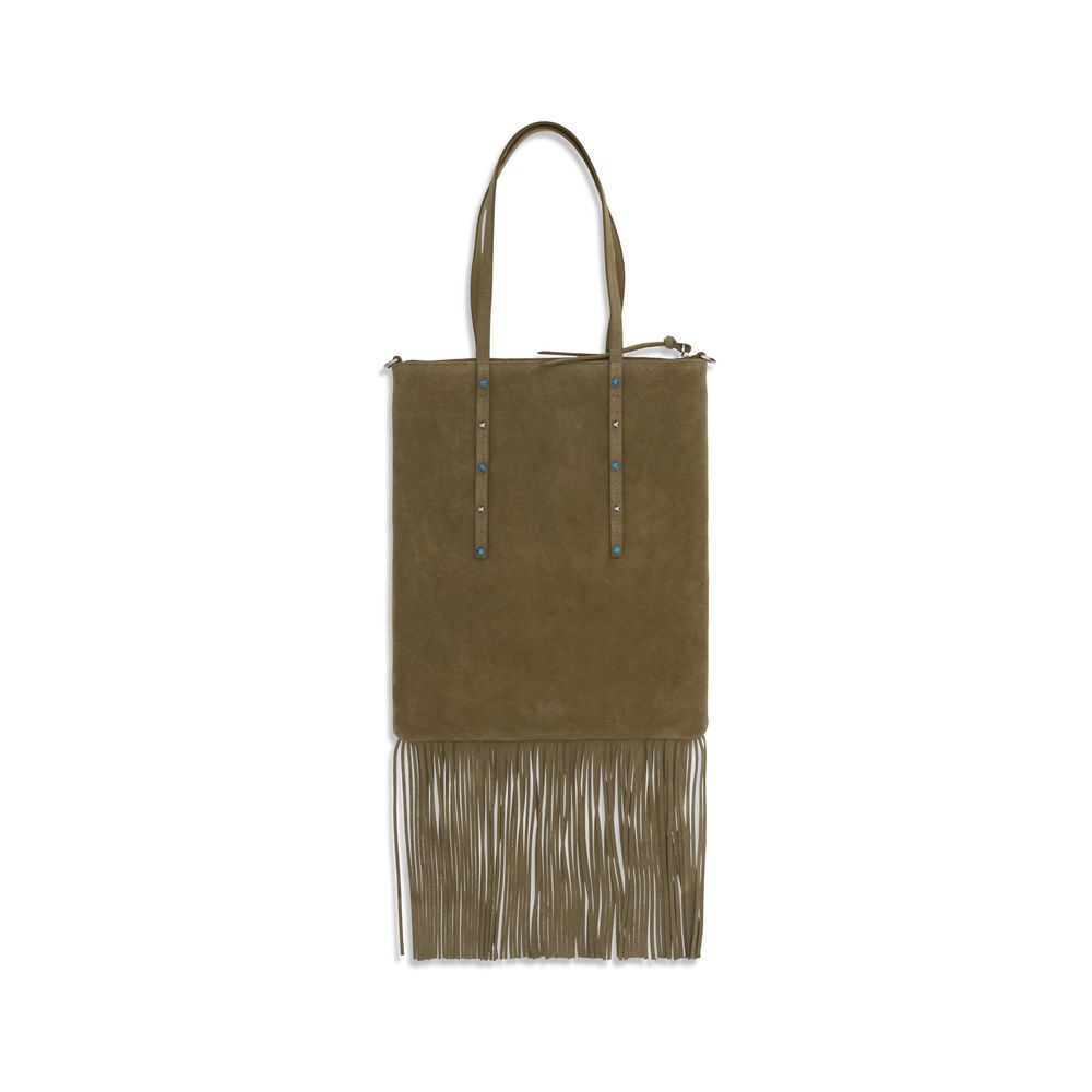 Calfskin Suede Shoulder Bag