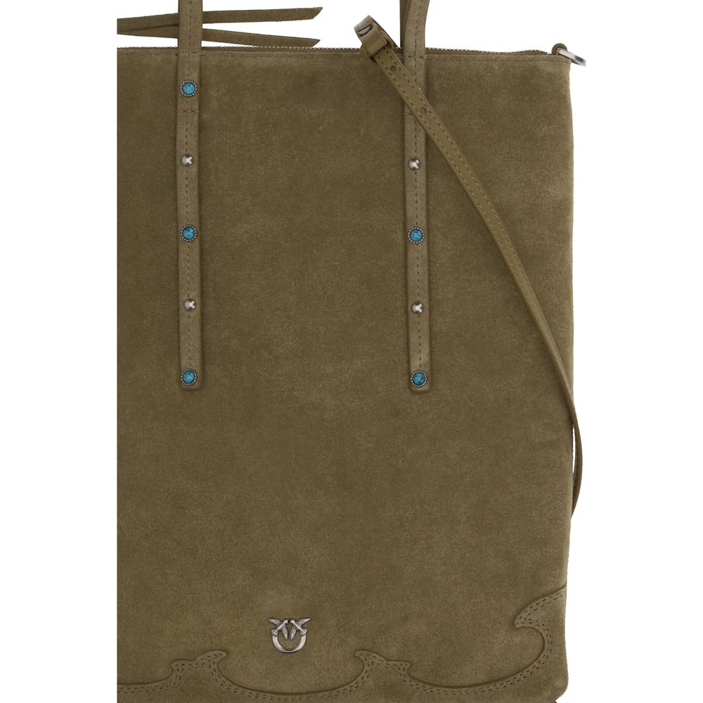 Calfskin Suede Shoulder Bag