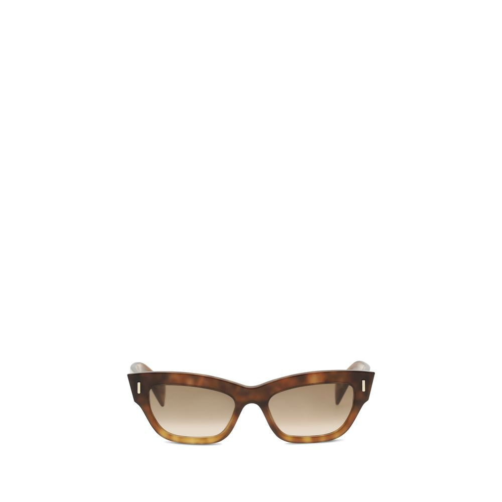 Brown Acetate Cat-Eye Sunglasses