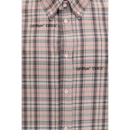 Oversized Multicolor Pattern Cotton Flannel Shirt