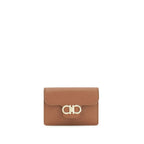 Hammered Calfskin Gancini Key Pouch