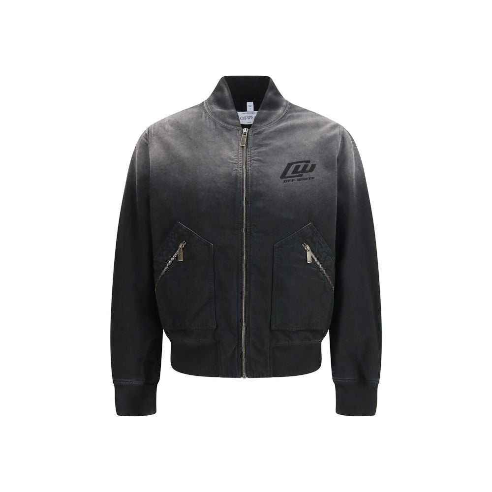 Washed Cotton Bomber Jacket