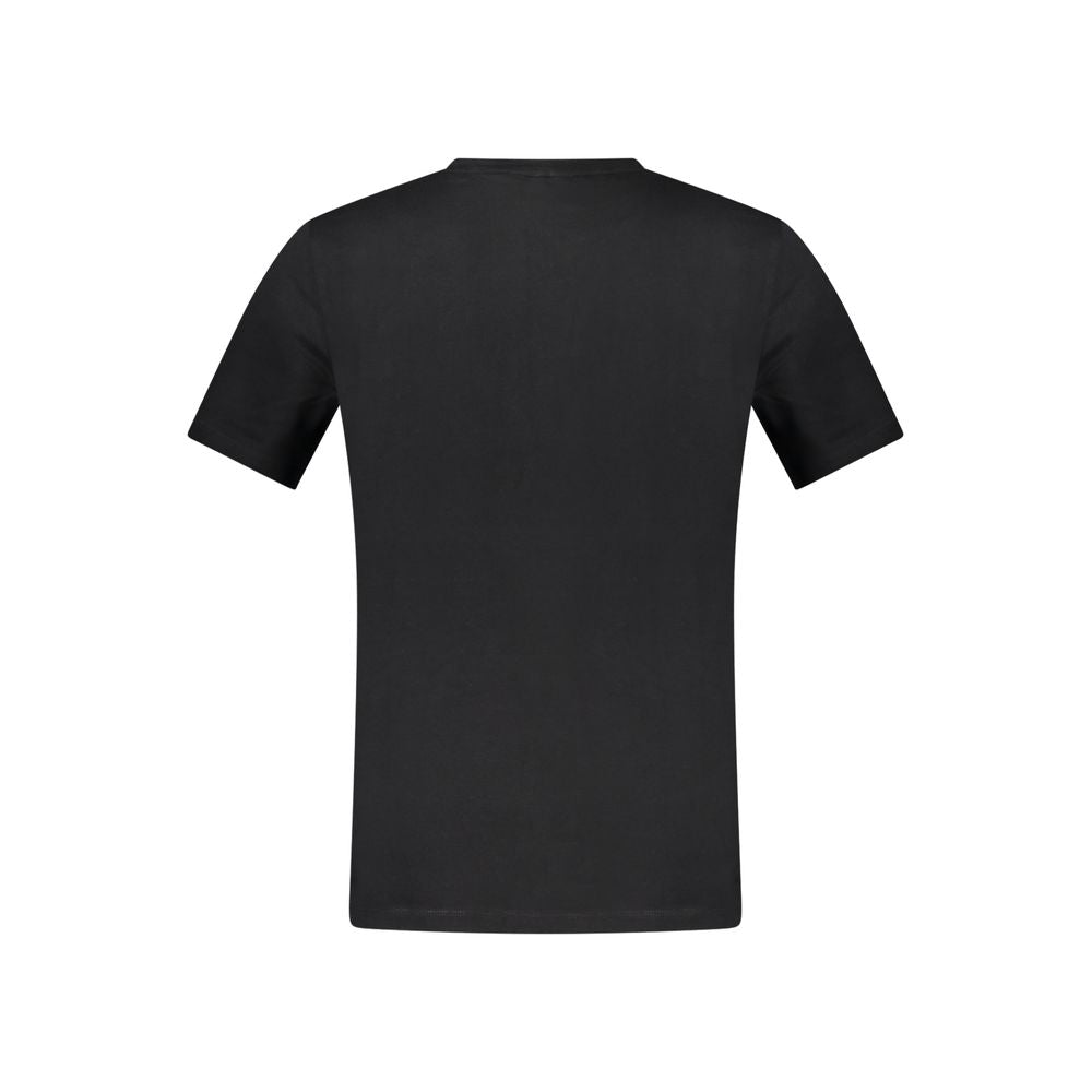 Black Cotton Short Sleeve T-Shirt
