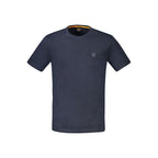 Blue Cotton Crewneck T-Shirt