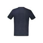 Blue Cotton Crewneck T-Shirt